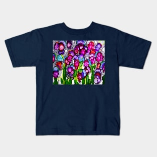 Heavenly Doodles - Flower of Eyes Kids T-Shirt